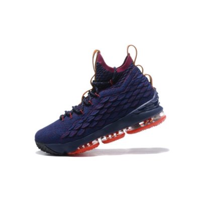 Nike Erkek Lebron 15 Lacivert / Kahverengi Basketbol Ayakkabısı Türkiye - 61ILJQMR